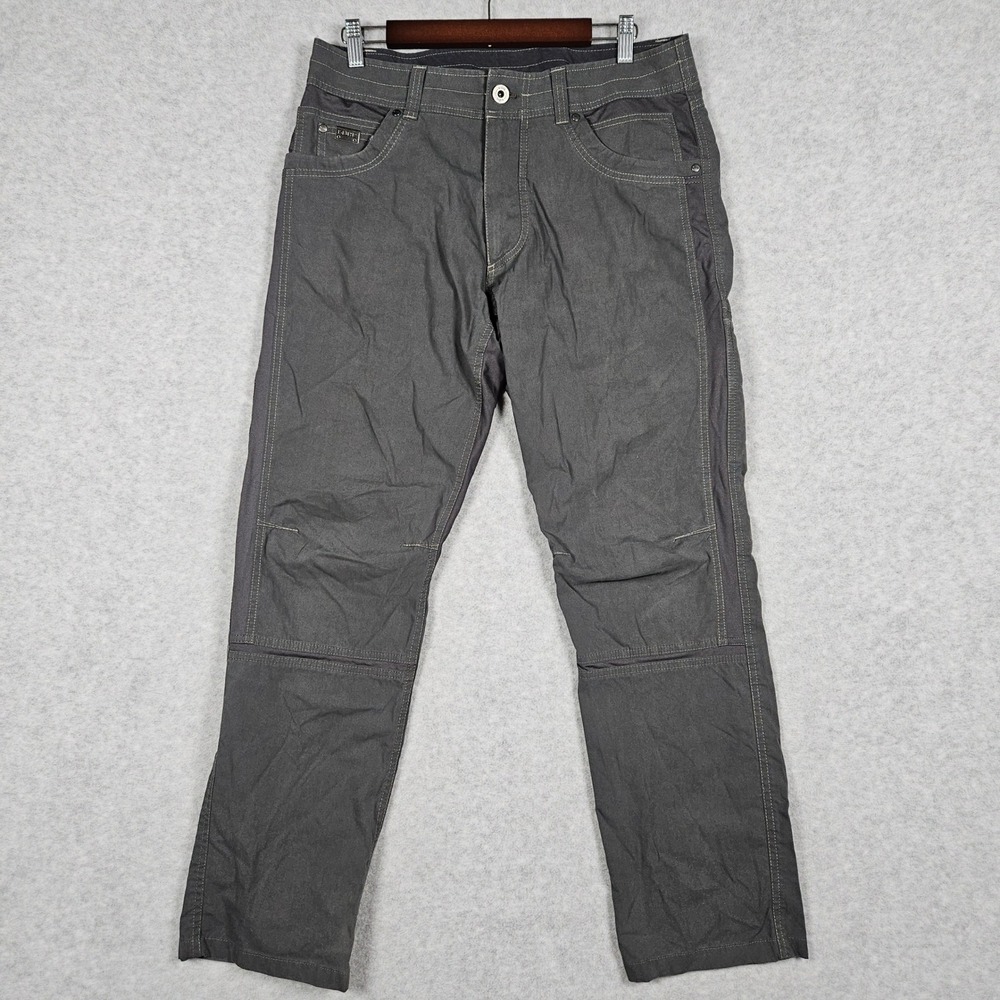 KUHL (Men's 33x30) Gray Pants Radikl Hiking Outdoor Nylon Stretch Utility 5109